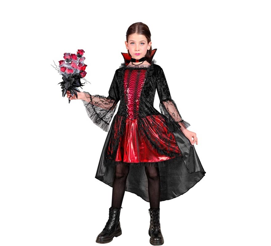 Elegant Vampiress Costume for Girls