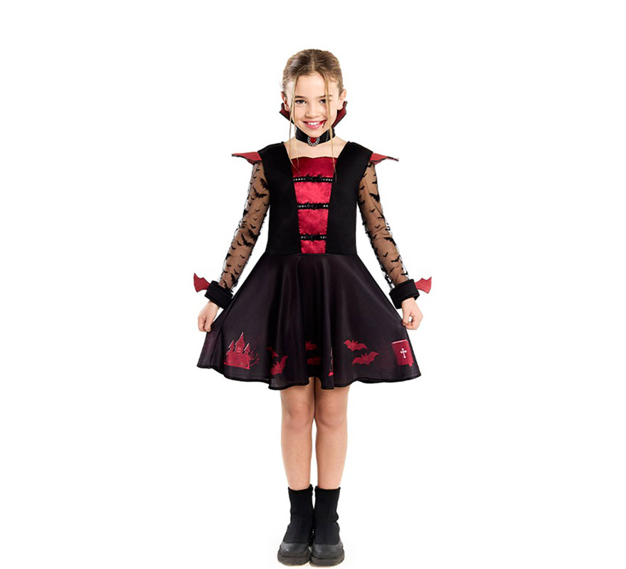 Elegant Vampiress Costume for Girls
