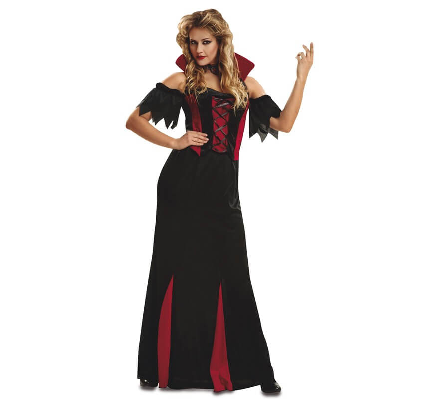 Disfraz de Vampiresa Gótica largo para mujer