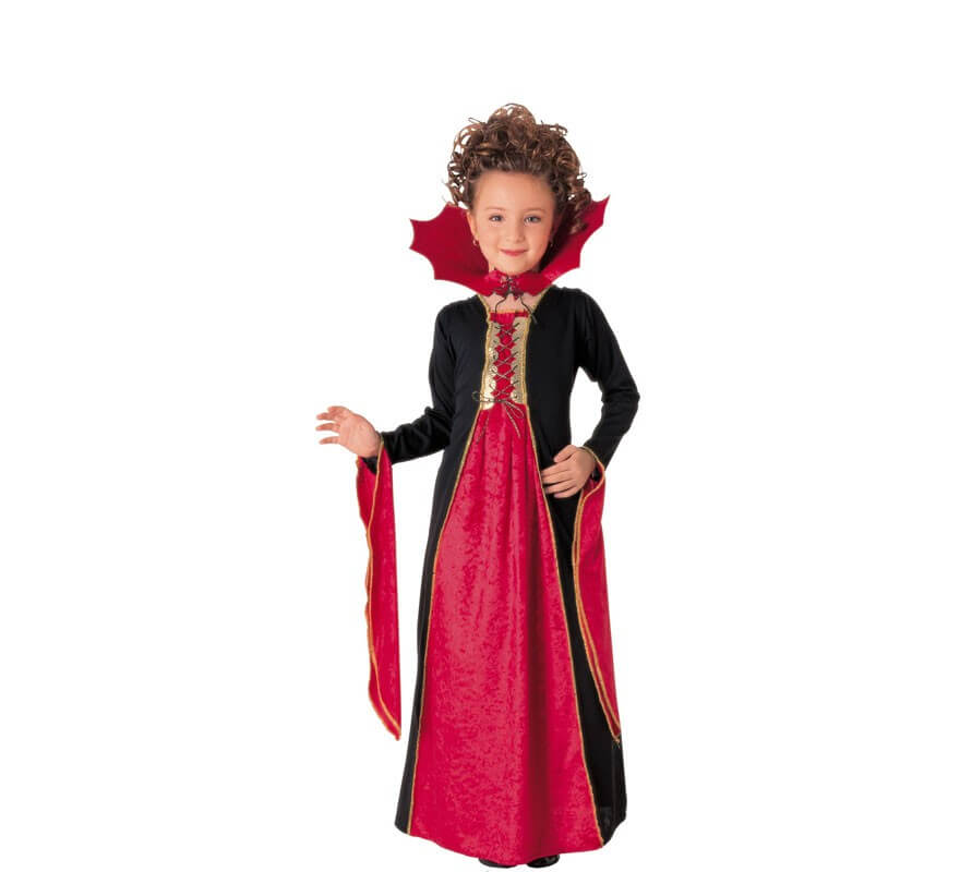 Red Gothic Vampire Costume for Girls