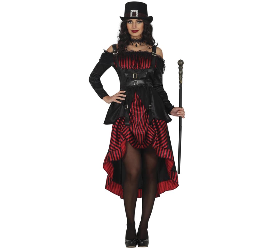 Steampunk Gothic Vampiress Costume for Women