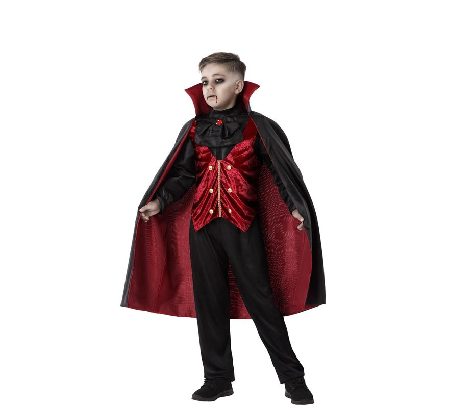 Burgundy Vampire Costume for Boys