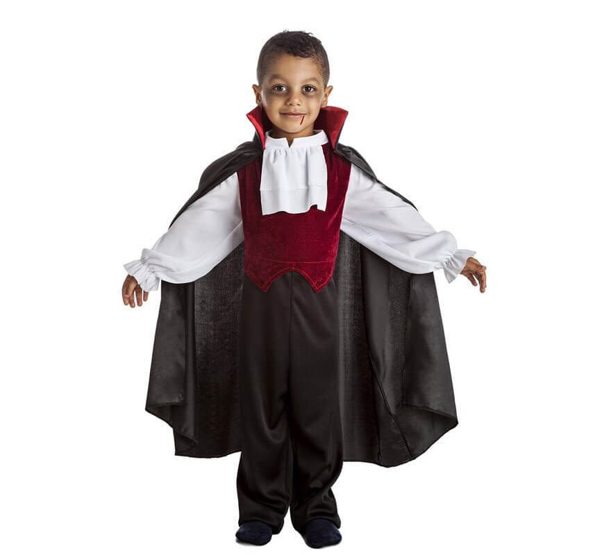 Fantasia Vampiro Drácula Infantil Halloween Capa Dente Colar