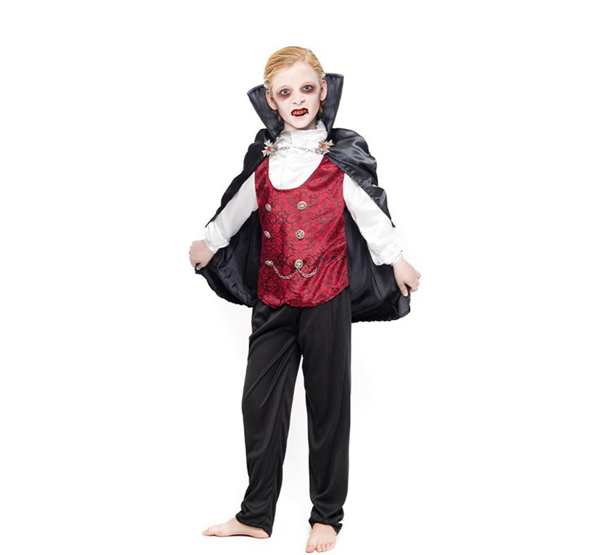 Disfraz de Vampiro Elegante con chaleco para niño
