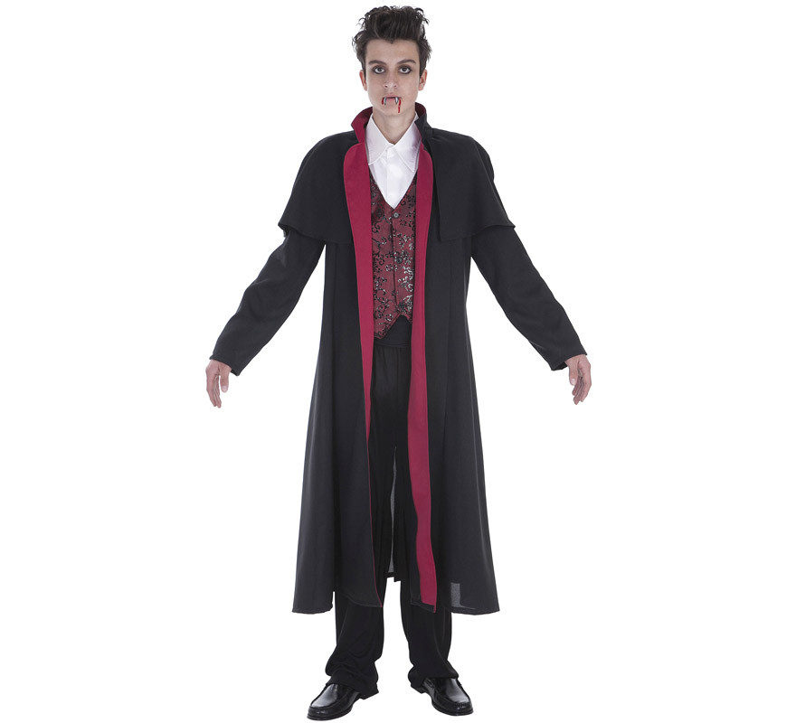 Fantasia de vampiro com colete masculino 