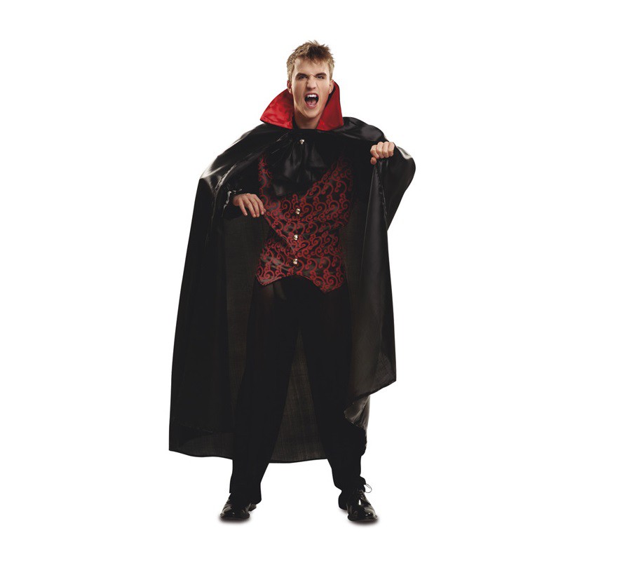 Disfraz de Vampiro Deluxe para hombre talla M-L para Halloween