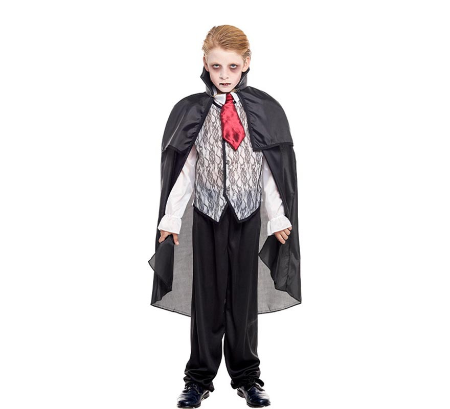 Black Vampire Costume for Boys