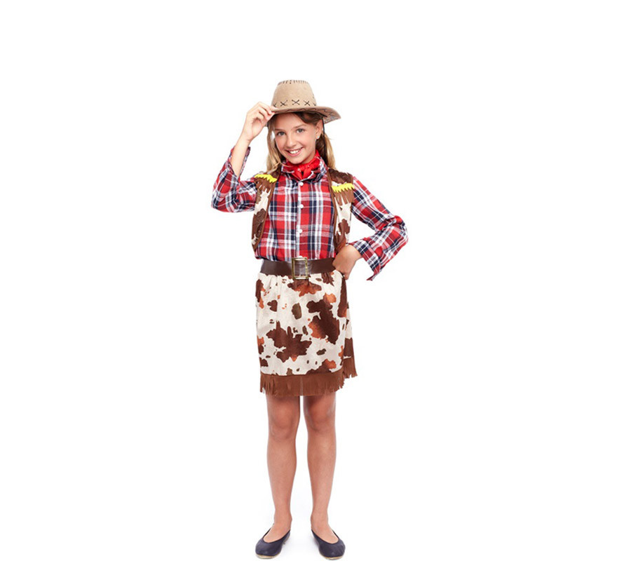 Costume da cowgirl del vecchio West per bambina