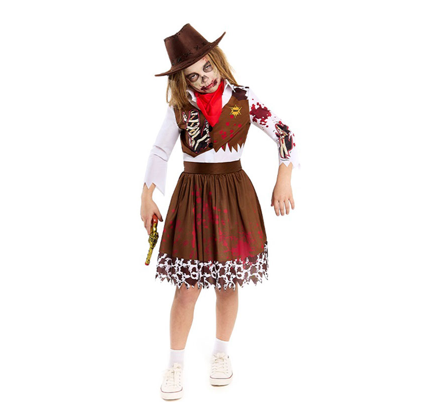 Zombie Cowgirl Costume for Girls