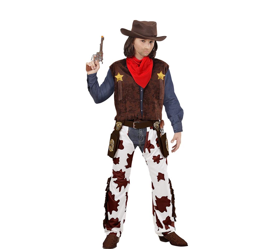 Cowboy costume with bandana for children and teenagers