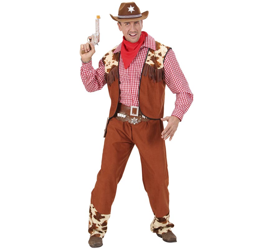 Men's Plaid Cowboy Costume