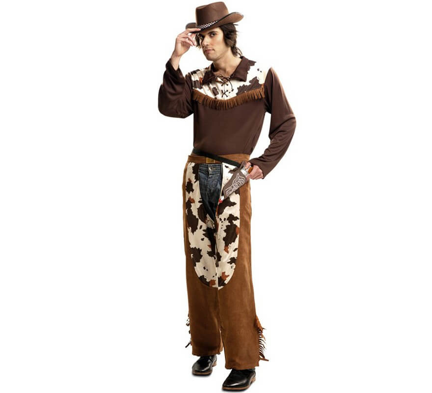 Disfraz de Vaquero marrón para hombre