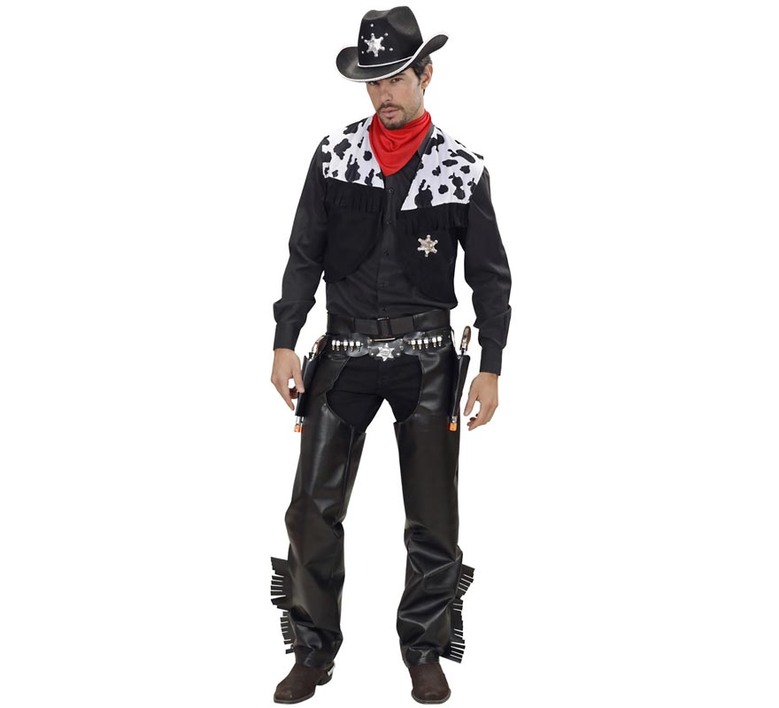 Black Rodeo Cowboy Costume for Men