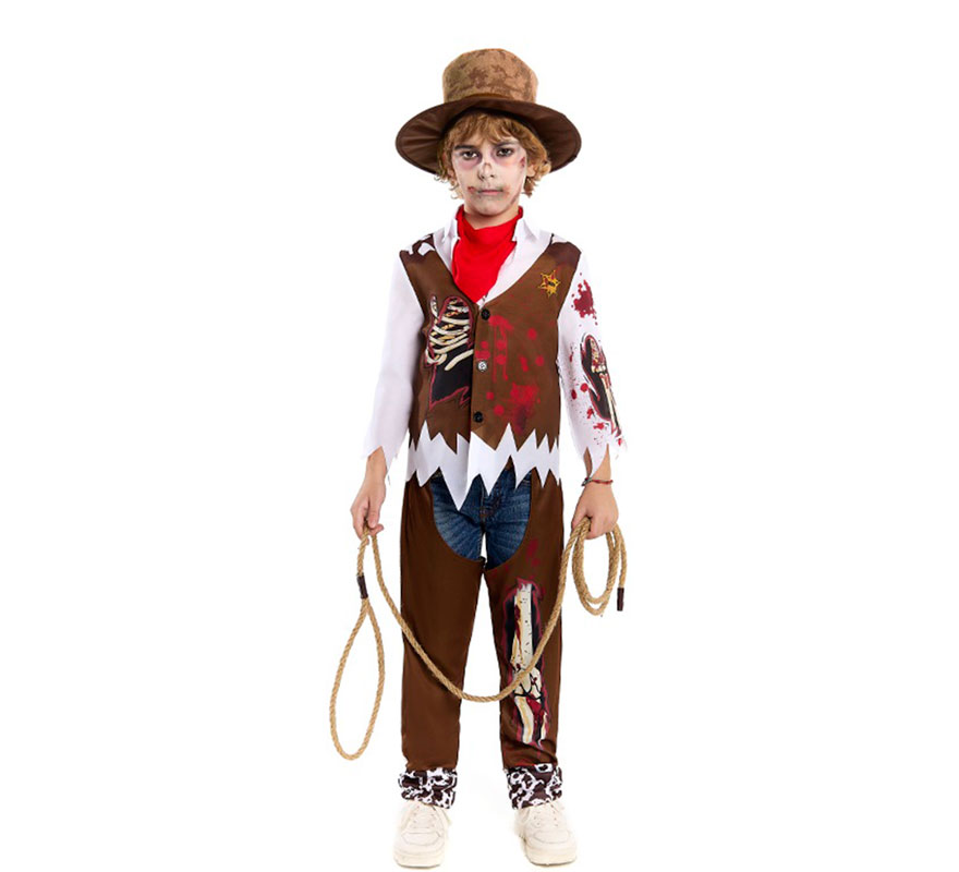 Zombie Cowboy Costume for Boys