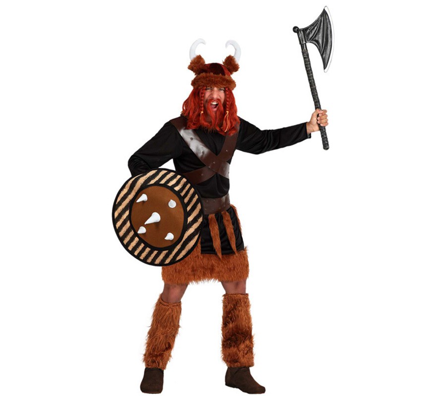 Disfraz de Vikingo con escudo para hombre