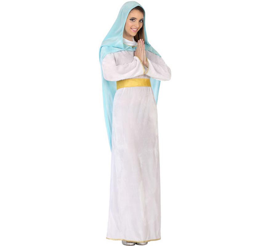 impermeable Impresión tira Disfraz de Virgen María para mujer