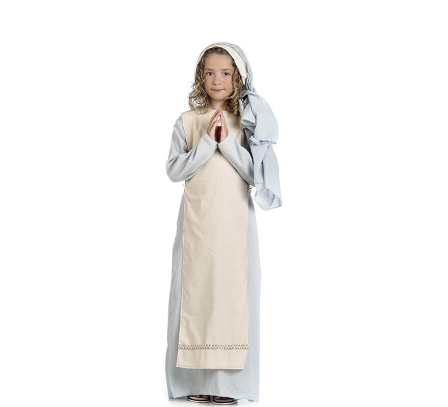 Disfraz de Virgen María para niña