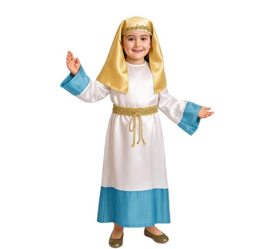 Disfraz de Virgen María para niña