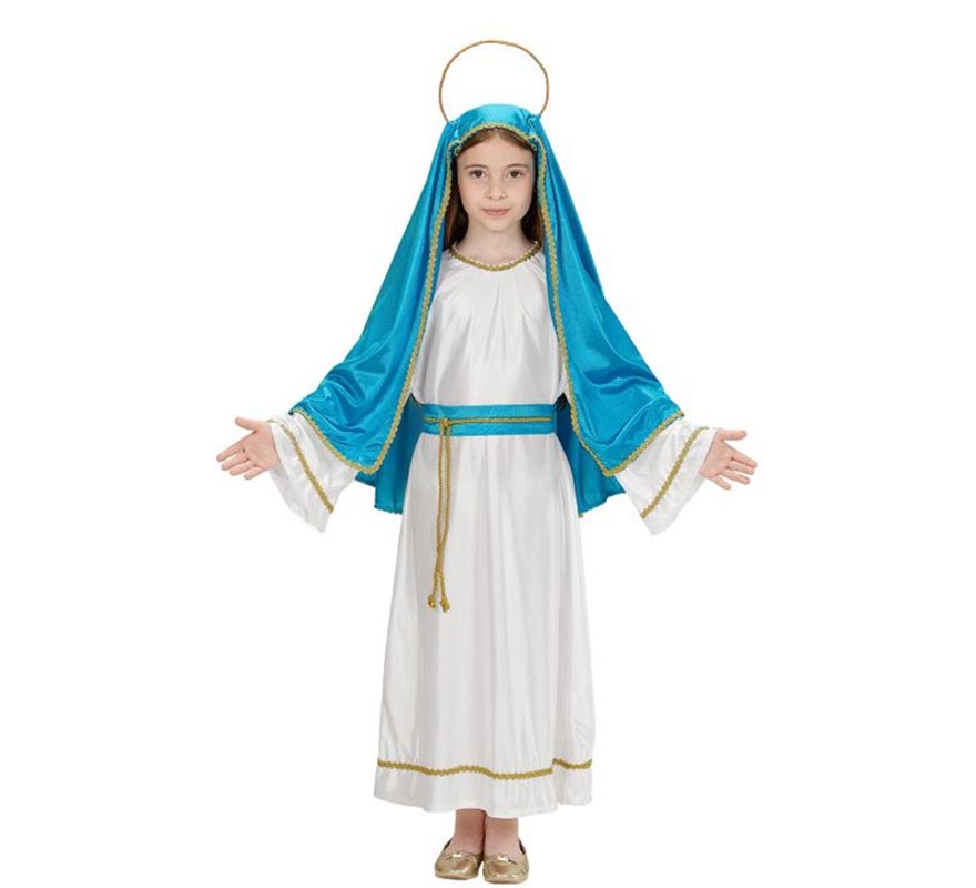 Disfraz de Virgen María para niña
