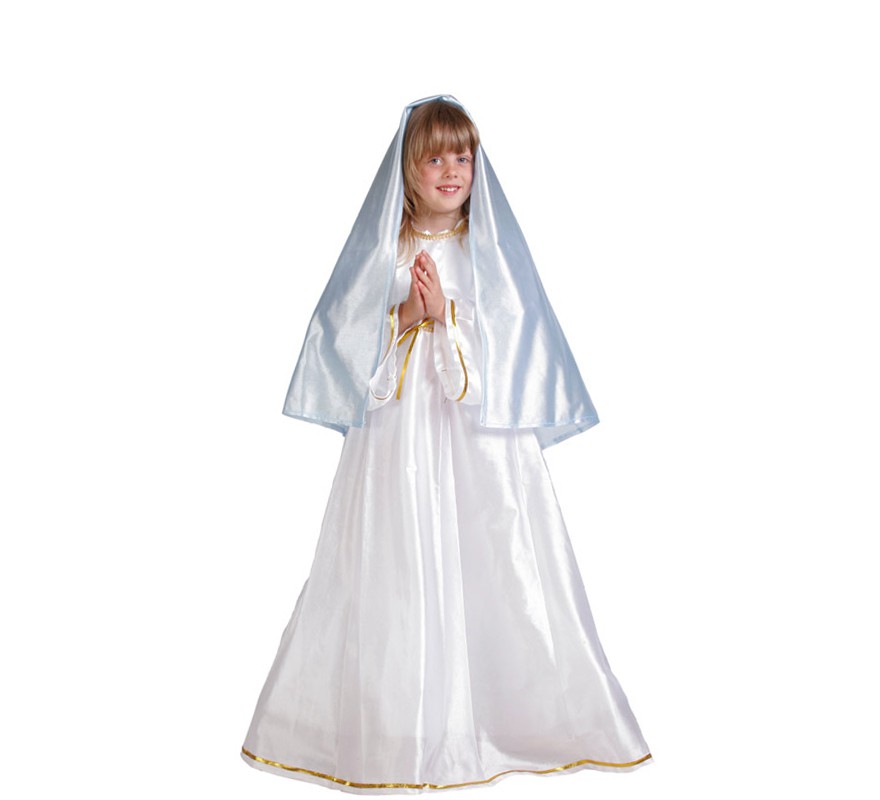 Disfraz de Virgen María para niñas