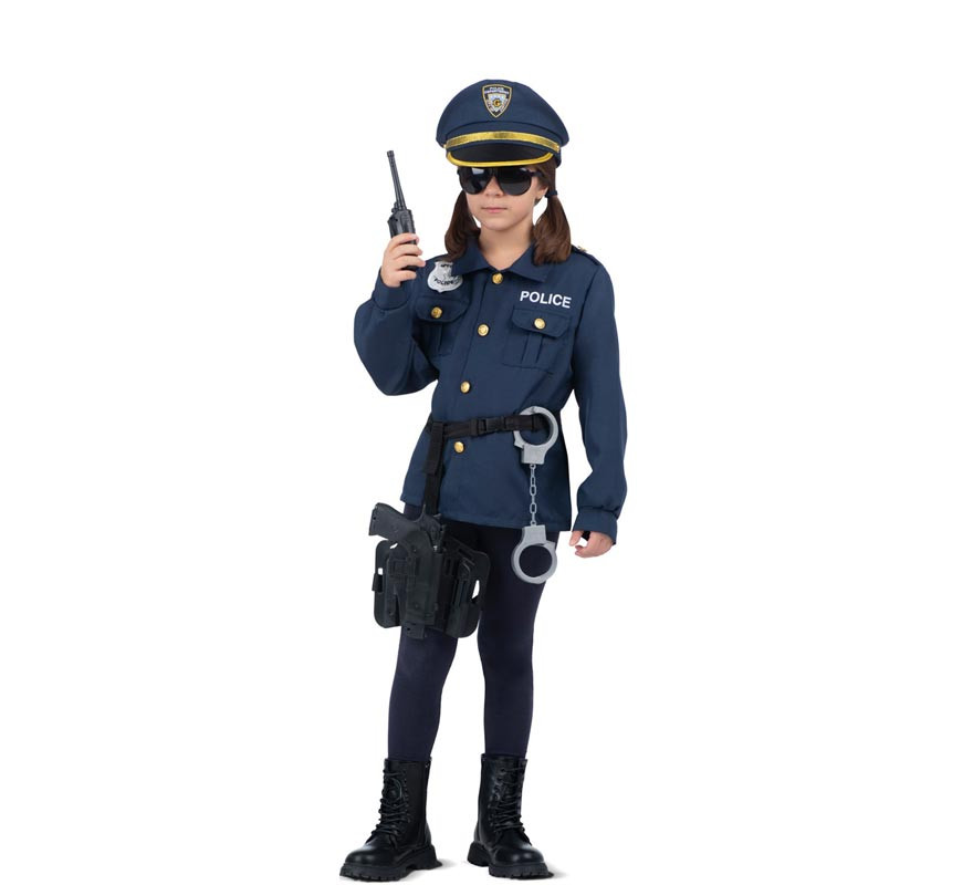 I wanna be a cop with walkie-talkie costume for kids