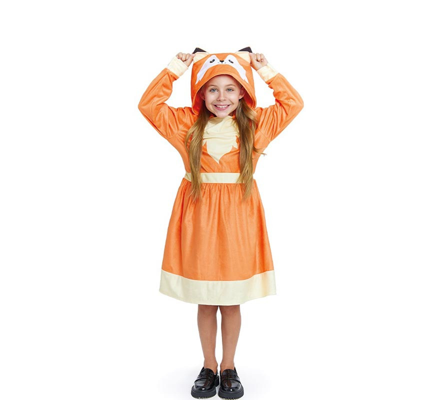 Zorrito costume in hooded dress for girls and teenagers