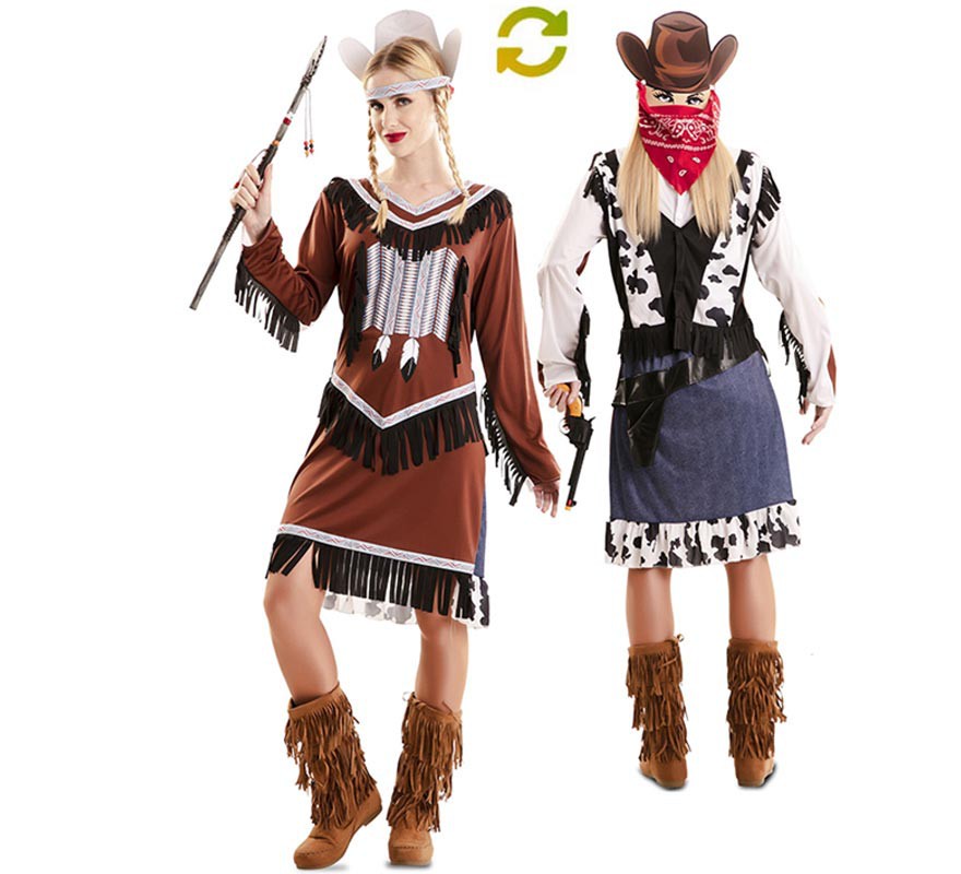 Costume Cowgirl Donna Wild West Saloon Ragazza Vestito