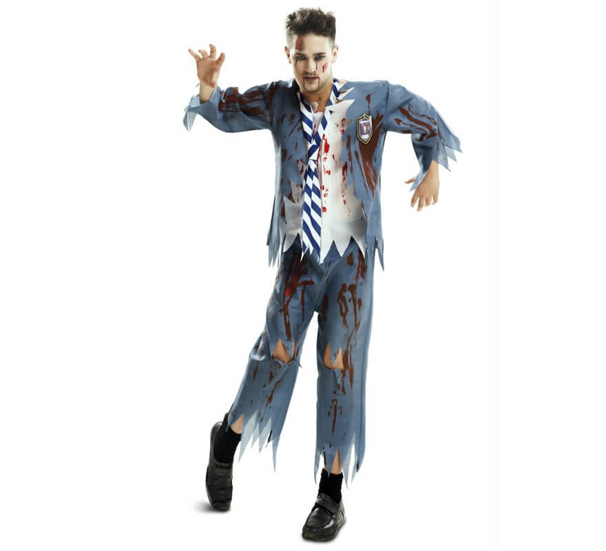 Disfraz Estudiante Zombie chico para hombre de Halloween