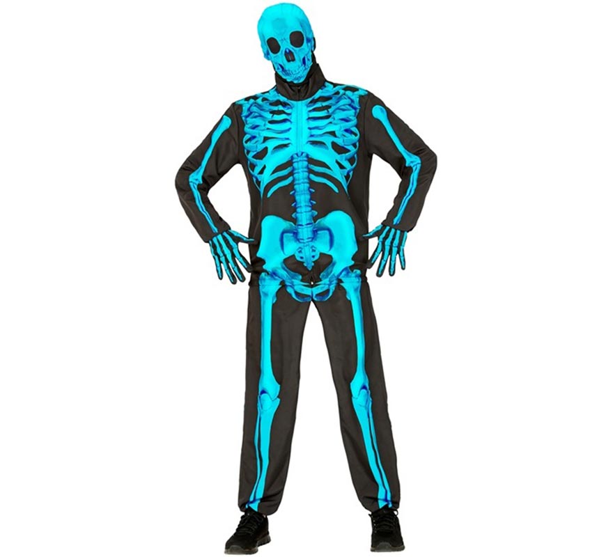 Disfraz Express de Esqueleto Fluorescente para hombre