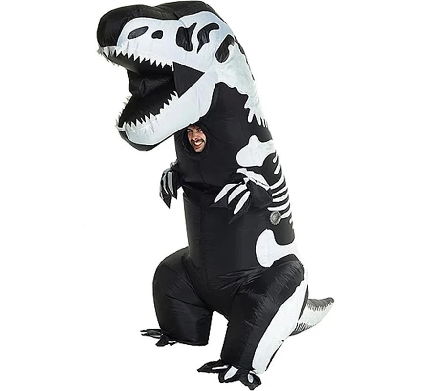 Inflatable T-Rex Skeleton Costume for Adults