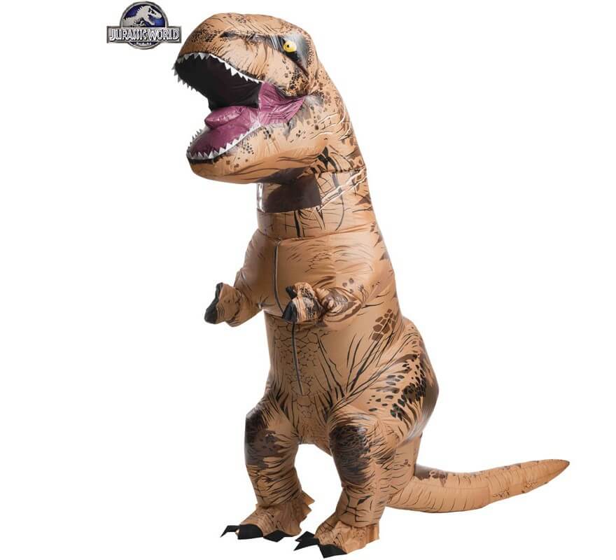 Costume dinosaure gonflable t rex vert