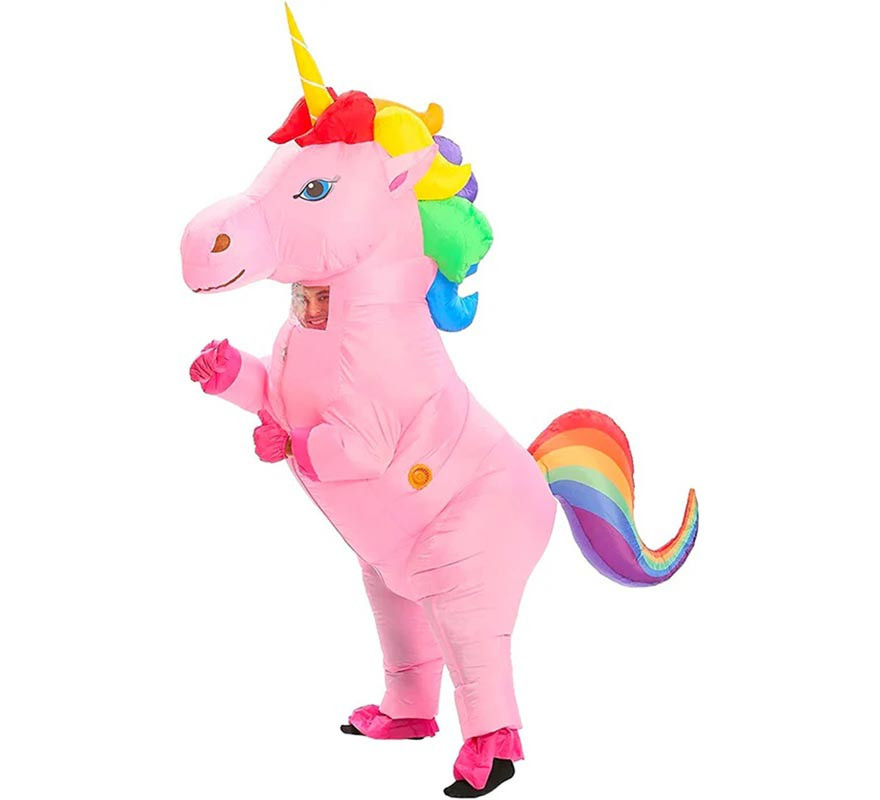 Giant Pink Unicorn Inflatable Costume for Adults