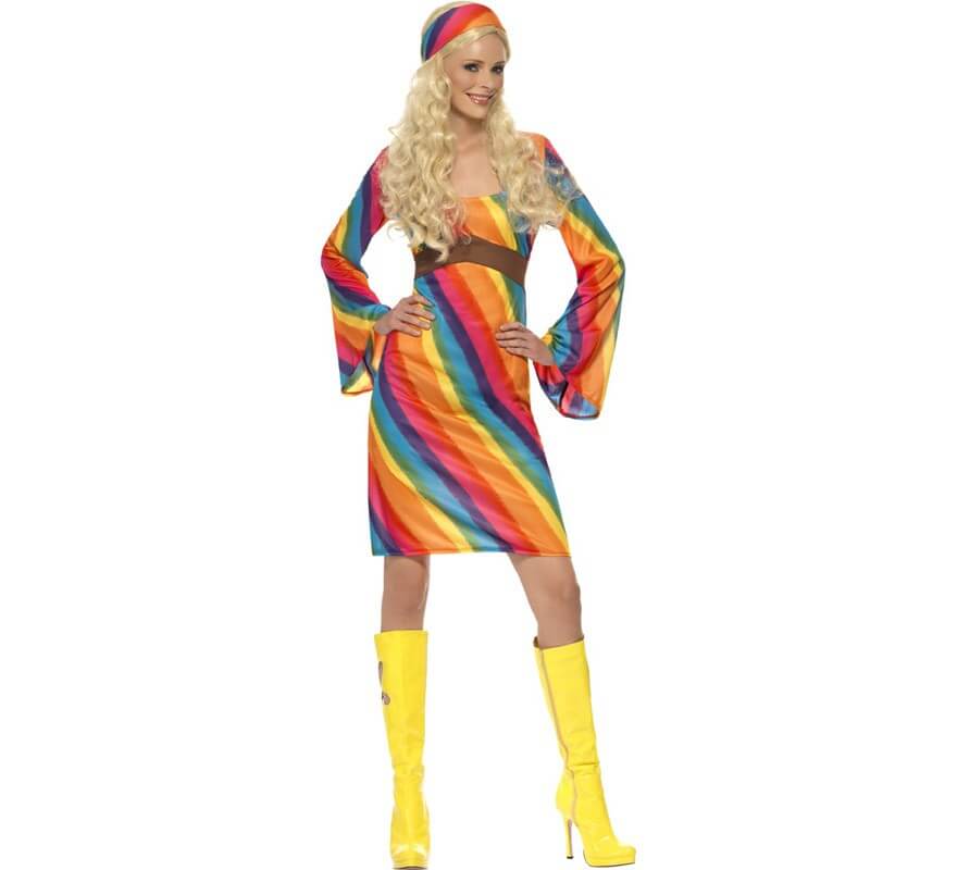 ABITO LUNGO HIPPIE - Costumi Donna Shop Online Costumi
