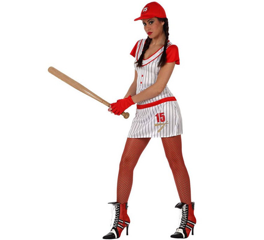 Disfraz Jugadora de Beisbol para mujer talla M-L