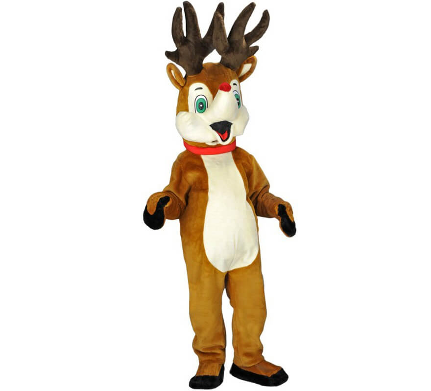 Disfraz Mascota Reno Rudolph para adultos