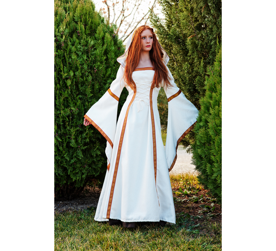 Disfraz Medieval Beige Elenea para Mujer varias Tallas