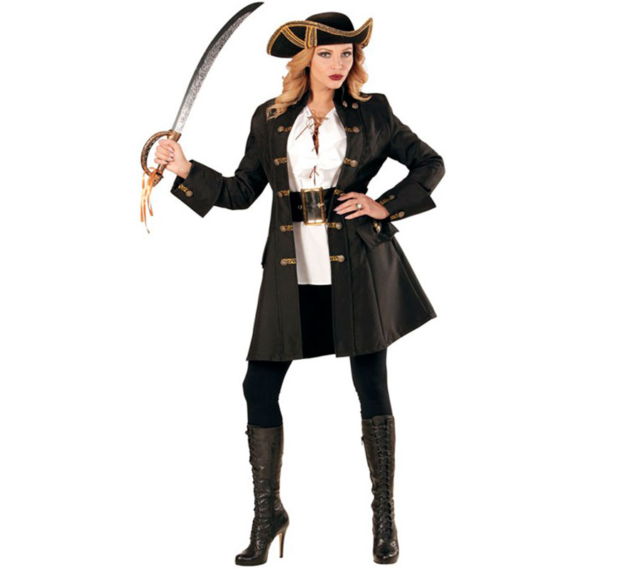 Pirate Captain Costume or Coat for Women