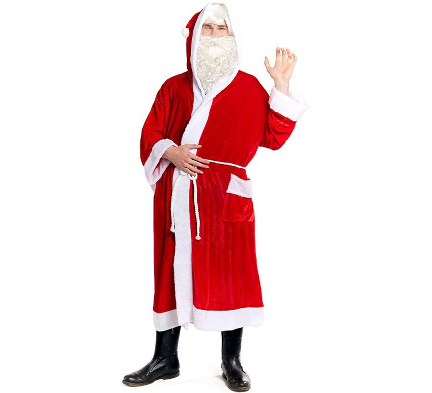 Disfraz o Bata de Papá Noel para hombre
