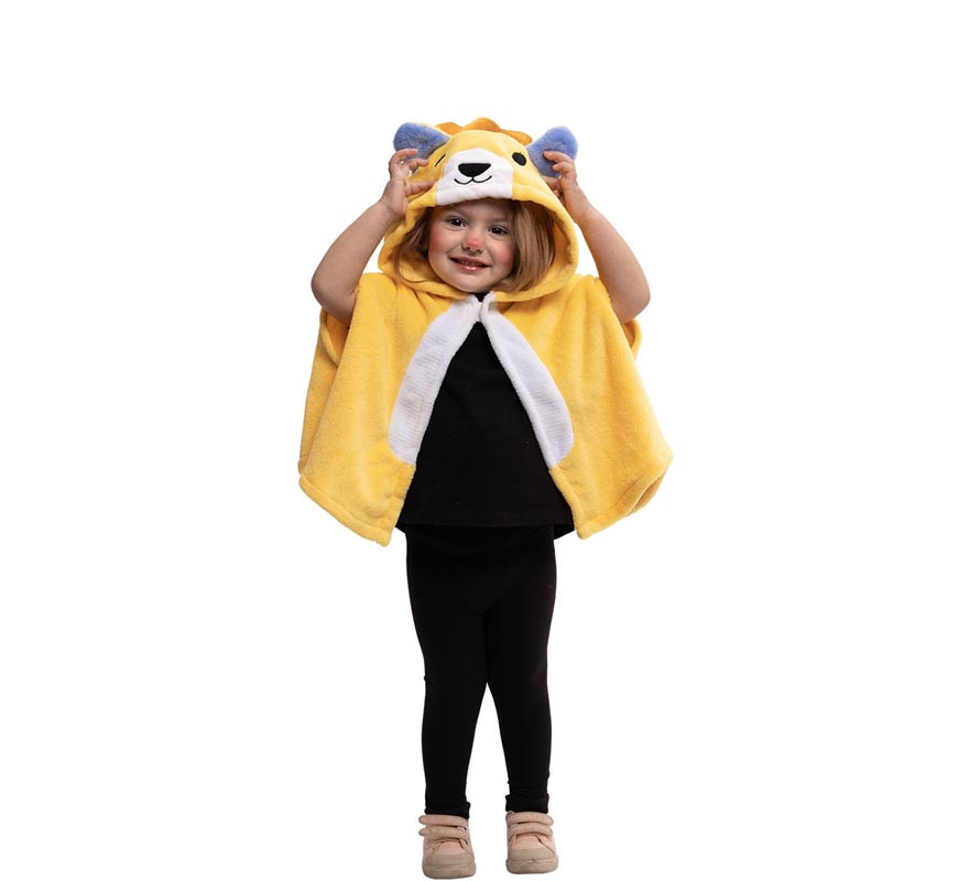 Costume o Mantella da Super Leoncito con cappuccio per bambini