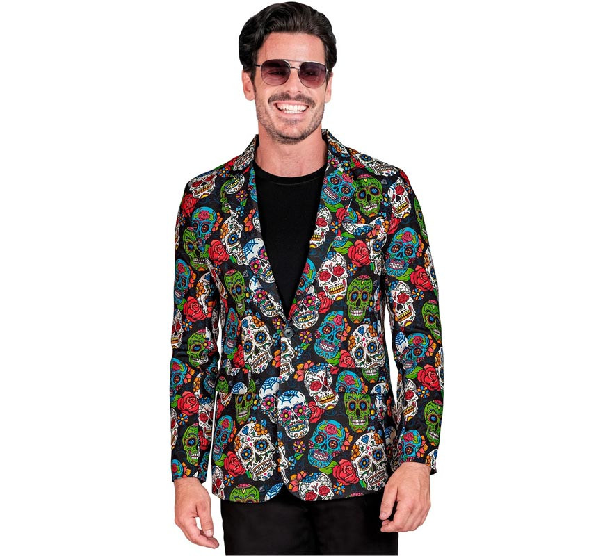 Men's Multicolor Day of the Dead Jacket