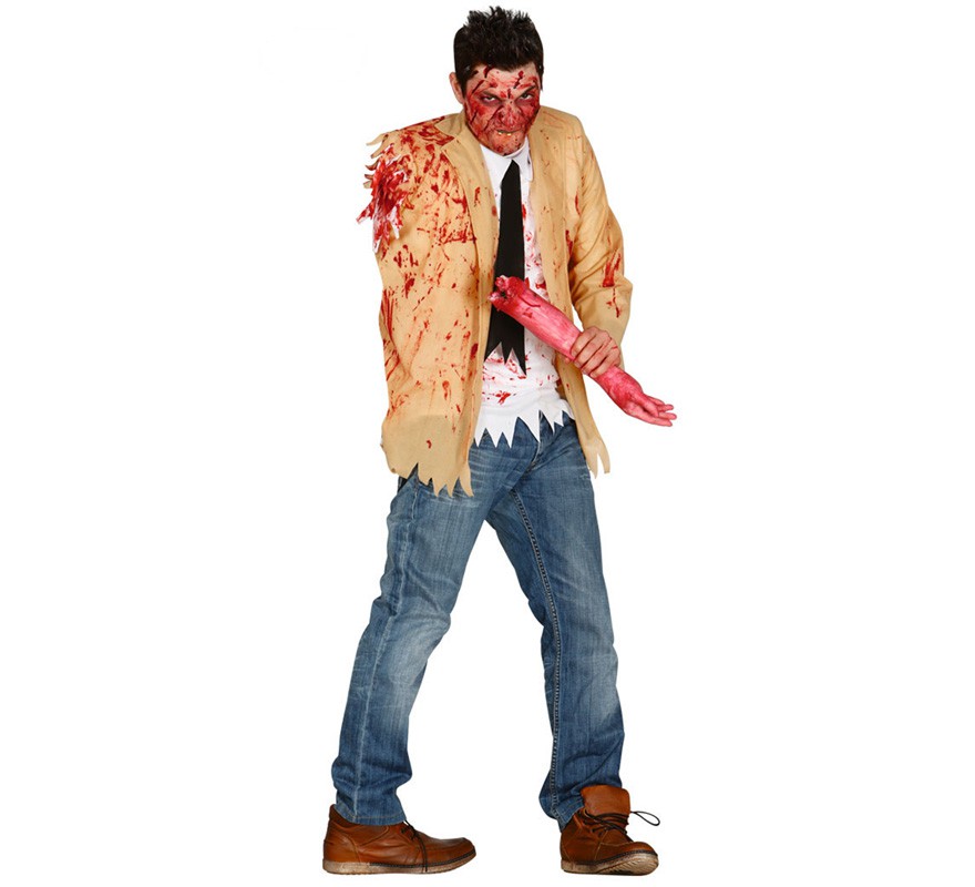 Costume ou veste de zombie amputé adulte