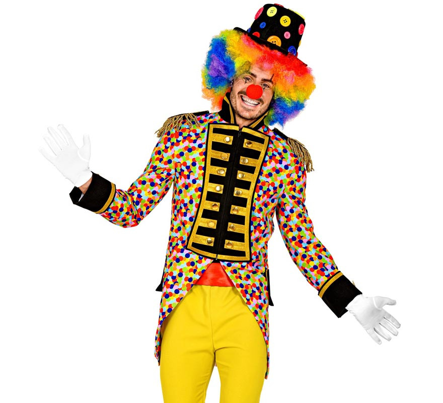 Multicolored dots Carnival costume or tailcoat for men