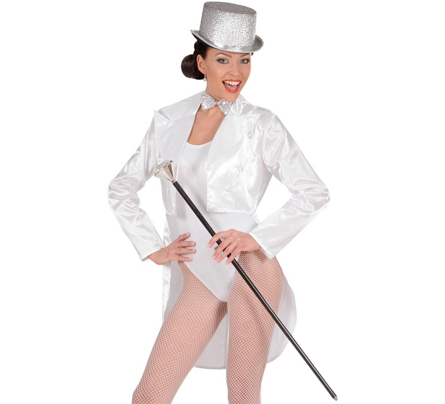 Showtime costume or tailcoat with white curved tail for women