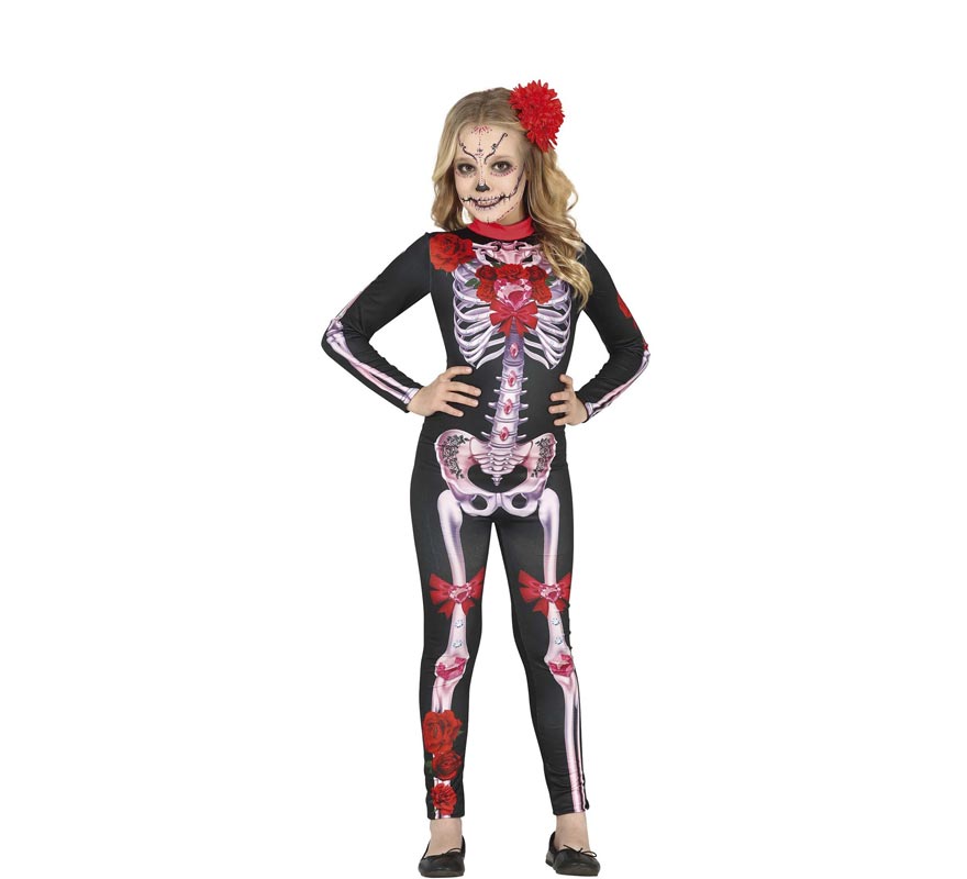 Flowery Catrina Costume or Jumpsuit for girl