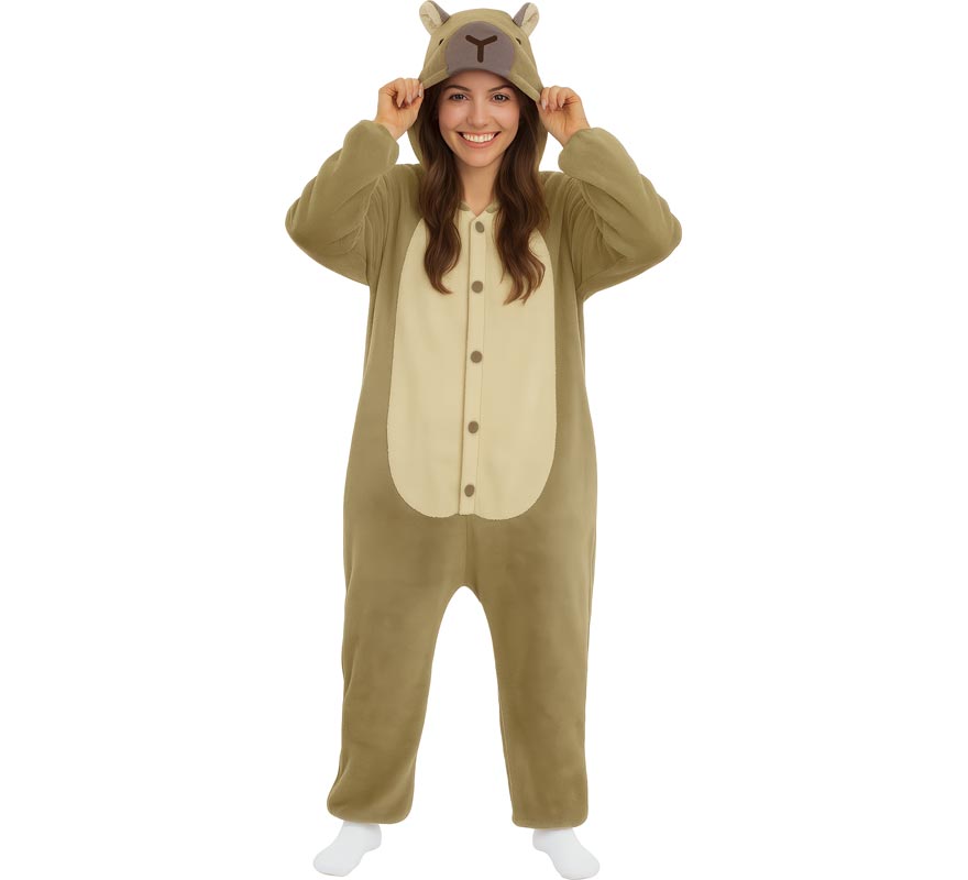 Disfraz o Pijama de Capibara para mujer