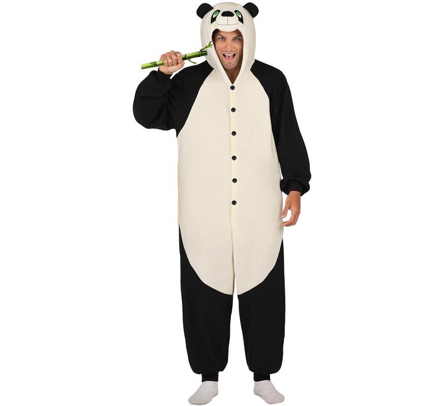 Adult Panda Bear Costume or Pajamas with Hood