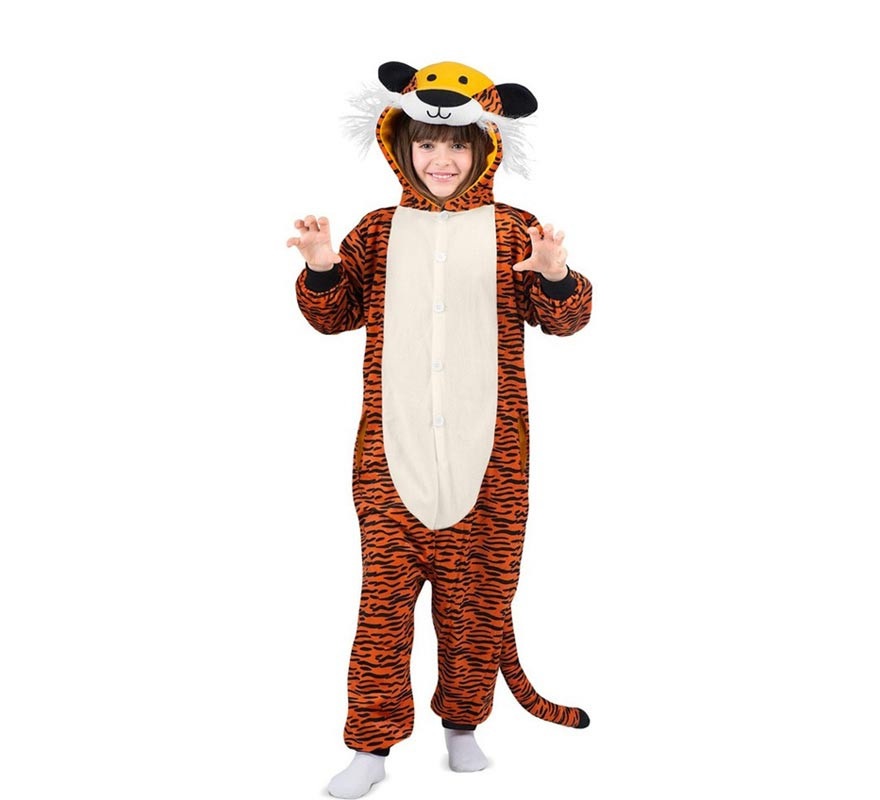 Dark Tiger Hooded Costume or Pajamas for Kids