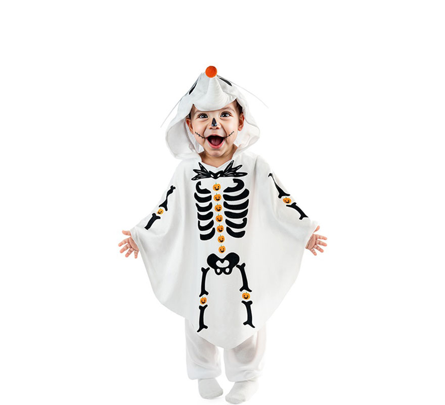 Skeleton Dog Costume or Poncho for Baby