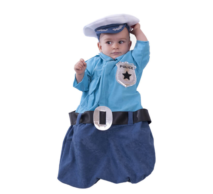 Disfraz o saquito de policía para bebés