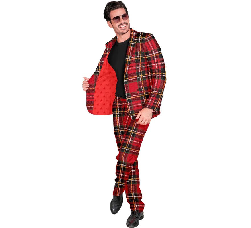 Plaid Party Fashion Costume or Suit for men